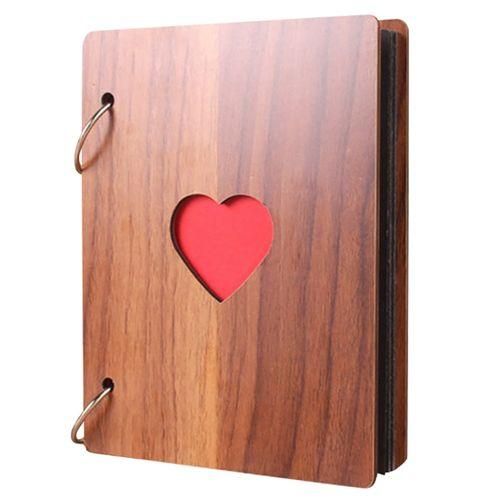 3 PCS 6 Inch 32 Pages Wooden Photo Album Baby Growth Memory Life Photo Record Book