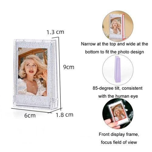 3 Inch Glitter Celebrity Photo Card Storage Box Green
