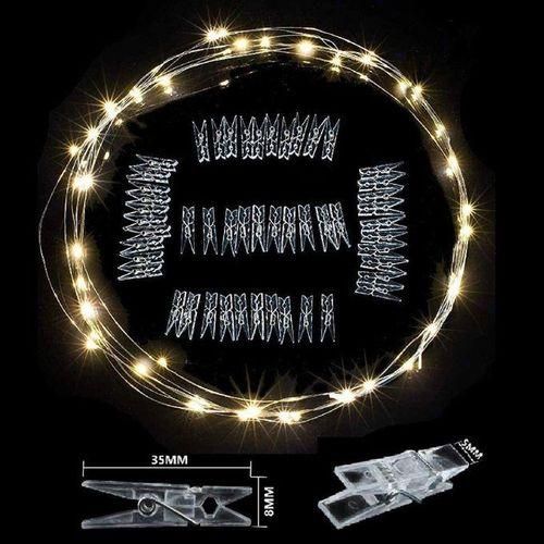 10M 100 Lamp Beads 8 Modes Warm White Fairy String Light