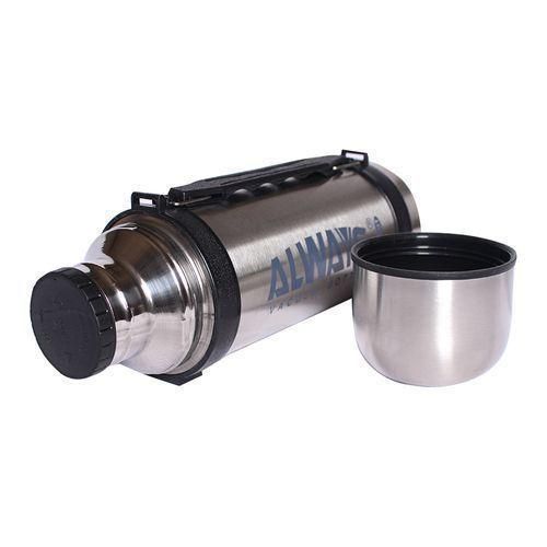 Always Strong and long lasting Portable Flask - 1L, Silver