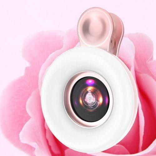 Mobile Phone Fill Light 15x Macro Lens Portable Mini For Android Pink