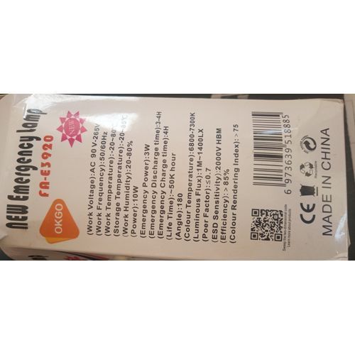 Fa New Emergency bulb 10Watts