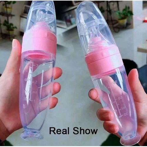 Momeasy Baby Silicone Food Dispenser Squeezer 90Ml-Pink