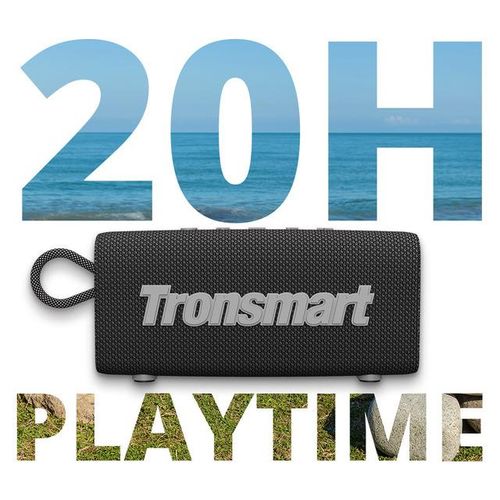 Tronsmart Trip Bluetooth 5.3 Speaker Dual-Driver Portable Speaker Without Lag With 20 Hours Playtime Ipx7 Waterproof For Outdoor