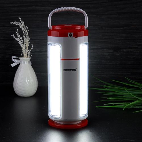 Geepas Rechargeable LED Lantern 10W-54 Super Bright LEDs, 7 Hours Working Camping Hiking & Emergency Use Dimmer function - Multicolor