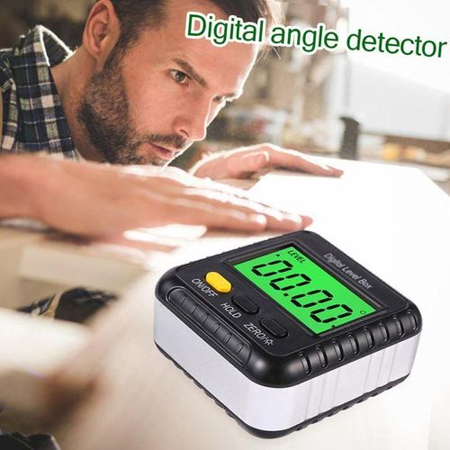 Digital Angle Finder Gauge 360 Degree Mini Digital Protractor Inclinometer Magnetic Angle Cube Electronic Level Box with LCD Display for Construction Automobile Repair Carpenter Craftsman Home