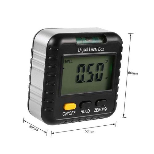 Digital Angle Finder Gauge 360 Degree Mini Digital Protractor Inclinometer Magnetic Angle Cube Electronic Level Box with LCD Display for Construction Automobile Repair Carpenter Craftsman Home