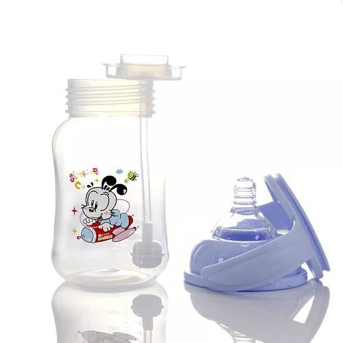 240ml Milk Glass Baby feeding Bottle - Multi-colours.