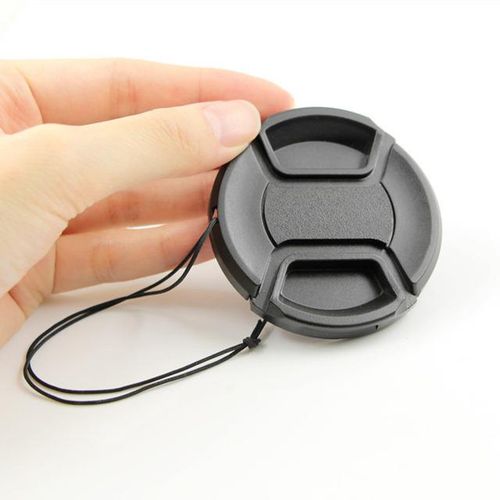 Edmton 49 52 55 58 62 67 72 77 82 Mm Center Lens Cap Pinch Snap-on Cap Cover For Canon/nikon/sony/pentax/fuji Lens