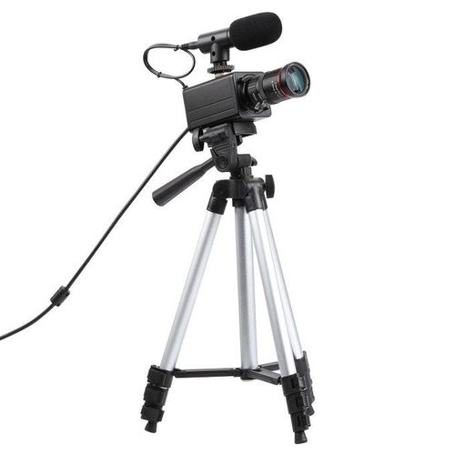 4K HD Camera Computer Camera USB Webcam 10X Optical Zoom Manual Focus Auto Exposure Compensation  Comaptible With Window XP/7/10 Linux Android Plug & Play With Microphone Tripod For Video Conference Online Teaching Chatting Live Webcasting