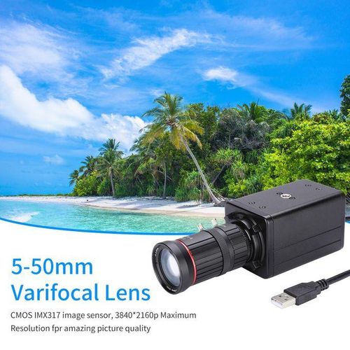 4K HD Camera Computer Camera USB Webcam 10X Optical Zoom Manual Focus Auto Exposure Compensation  Comaptible With Window XP/7/10 Linux Android Plug & Play With Microphone Tripod For Video Conference Online Teaching Chatting Live Webcasting