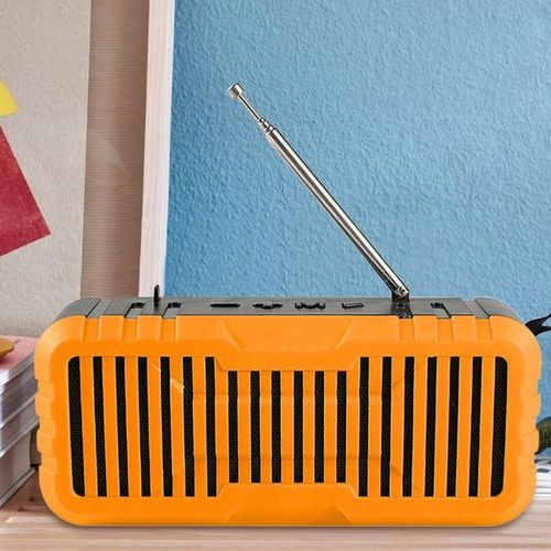 Free Shipping D6-3 Portable Rechargeable Outdoor Bluetooth Speaker Radio Support Solar Charging Flashlight Tf Card Playback