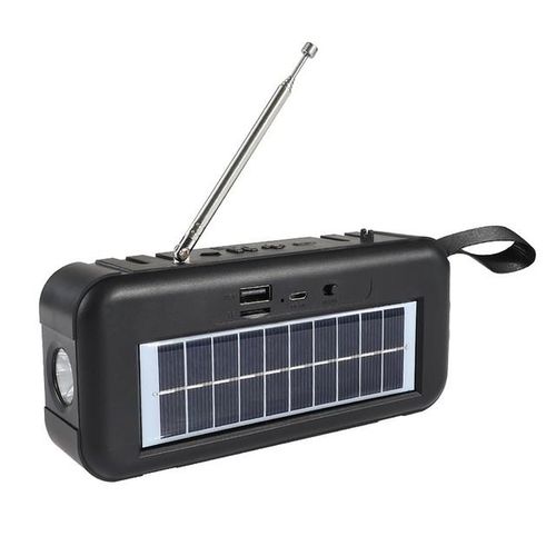 Free Shipping D6-3 Portable Rechargeable Outdoor Bluetooth Speaker Radio Support Solar Charging Flashlight Tf Card Playback