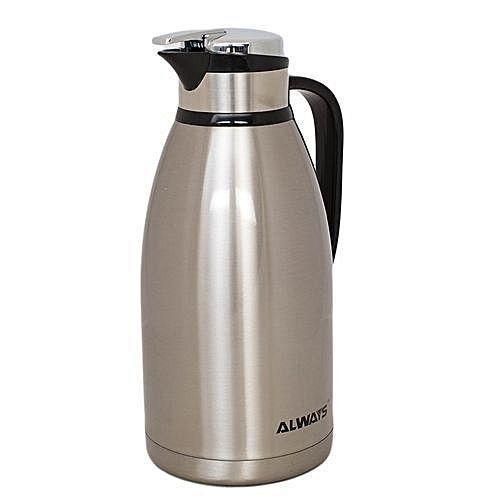 Always Unbreakable Vaccum Jar Flask - Stainless Steel- silver 2l