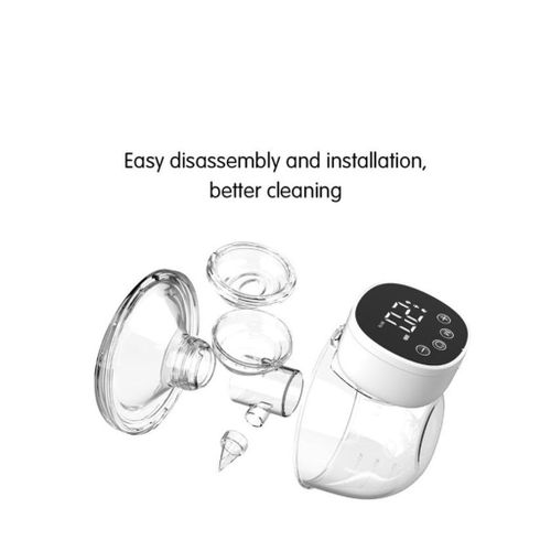 Dr Gym Wearable Electric Breast Pump, 4 Modes12 Levels Adjustable with Breastmilk Storage Bag Hands-Free Breast Pump, LED Touch Display Portable Breast Pump