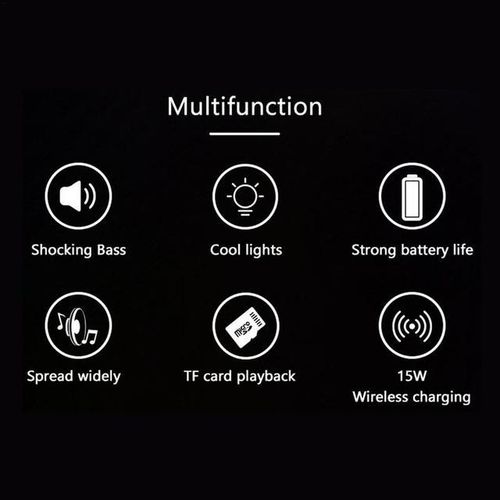 Wireless Speaker With Bass Outdoor Speaker With Stereo Sounds Wireless Mini Speaker Fm Radio With Led Lights Stereo Sounds