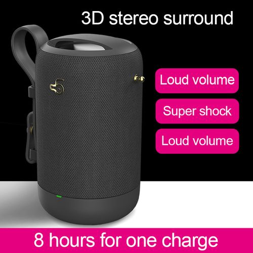 Hifi 3d Stereo Heavy Bass Tws Fm Radio Tf Card Handsfree Outdoor Subwoofer Portable Wireless Blue Tooth Speaker