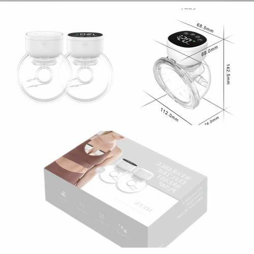 Dr Gym 2 In 1 Wearable Electric Breast Pump Portable Hands Free Low-Noise Painless Ultra-Thin for Daily Use BPA-Free Detachable Milk Collector Easy Deep
