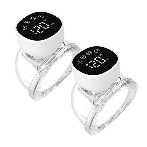 Dr Gym 2 In 1 Wearable Electric Breast Pump Portable Hands Free Low-Noise Painless Ultra-Thin for Daily Use BPA-Free Detachable Milk Collector Easy Deep