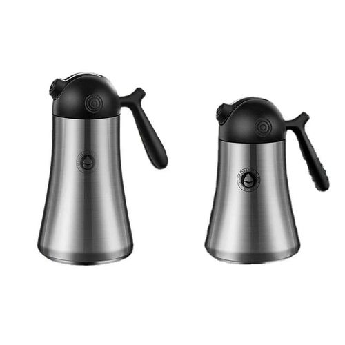 500ml Coffee Pot Air Tight Leak Resistant, Double-Wall Vacuum Insulated Tea Flask Kettle- Silver