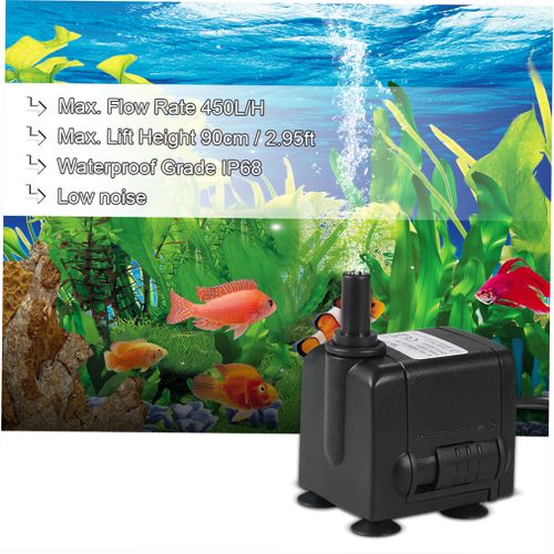 450L/H 6W Submersible Water Pump For Aquarium Tabletop