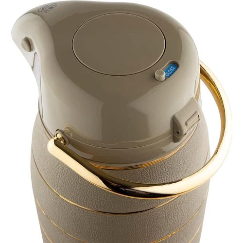 3 Liters Vacuum Airport Flask For Coffee Tea Breakable Flask- Multicolour