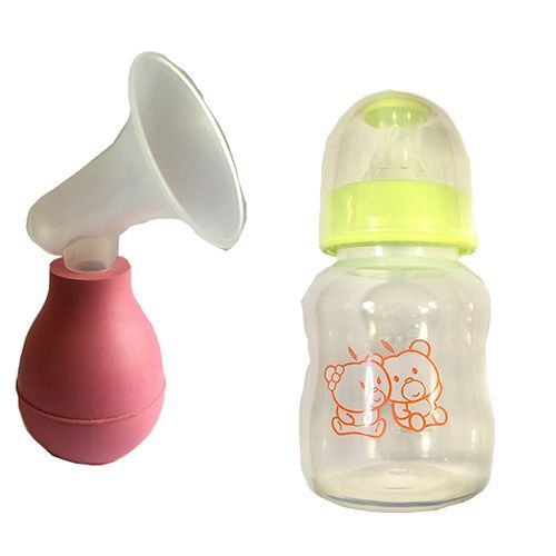 Apple Baby Apple Bear Breast Pump and 150ml Feeding Bottle (Combo)