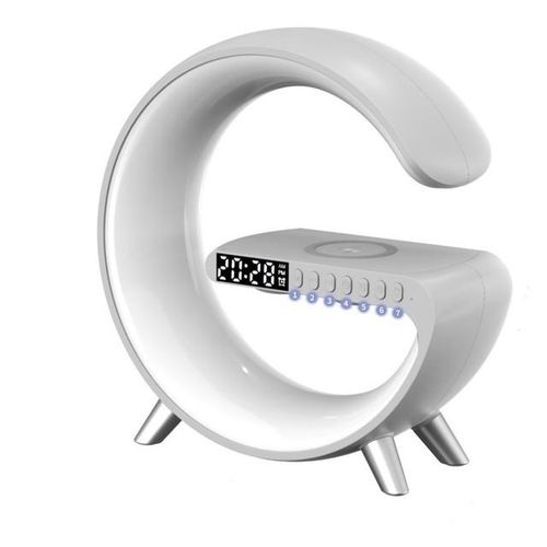 Multifunctional Wireless Charger Alarm Clock Speaker App Rgb Light Fast Charging Station For Iphone 11 12 13 14 Samsung