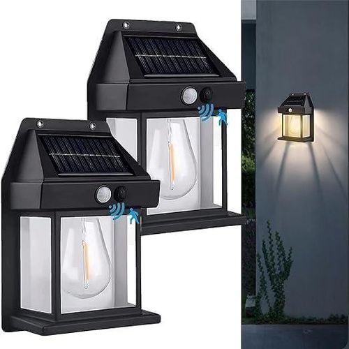 Solar Lamp Light Outdoor Waterproof-Black