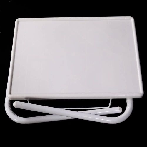 Foldable Adjustable Laptop Table, Home Working Table - White