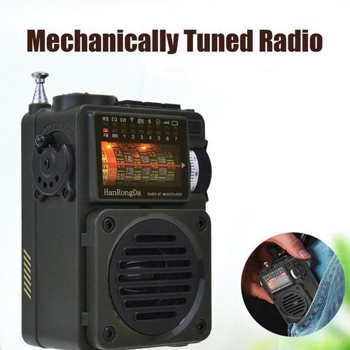 Hrd-700 Radio Am/fm/sw Mini Music Player Rechargeable Portable Receive Signal Bt Speaker Retro With Retractable Metal Antenna