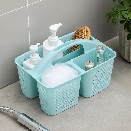 Plastic storage organiser best kitchen,shower organisation-Grey