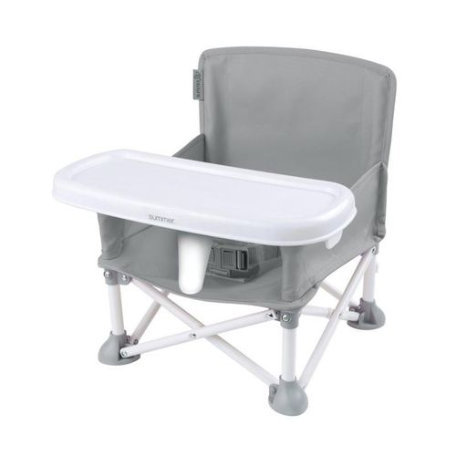 Baby Seat Booster High Chair -Space Saver High Chair Toddler Booster Seat - Portable High Chair Pop and open Sit Folding Booster Feeding Chair - Safety Belt/Food Tray/Travel Bag (baby chair folding with Tray for Baby- Multicolor