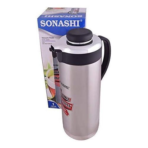 Sonashi Stainless Steel Non-Breakable 2.5 Liters Vacuum Flask-Silver