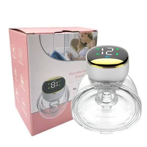 Wearable Electric Breast Pump, 4 Modes12 Levels Adjustable with Breastmilk Storage Bag Hands-Free Breast Pump, LED Touch Display Portable Breast PumpB