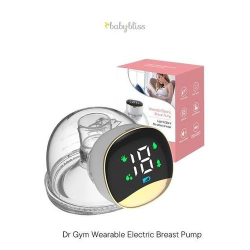 Wearable Electric Breast Pump, 4 Modes12 Levels Adjustable with Breastmilk Storage Bag Hands-Free Breast Pump, LED Touch Display Portable Breast PumpB