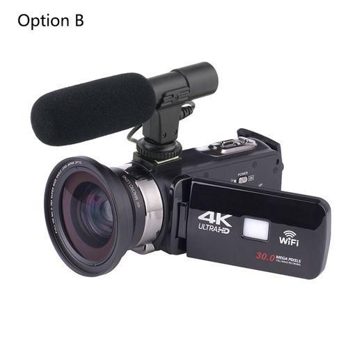 4K Camcorder Video Camera Wifi Night Vision DV Camera Micr