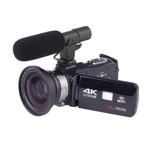 4K Camcorder Video Camera Wifi Night Vision DV Camera Micr