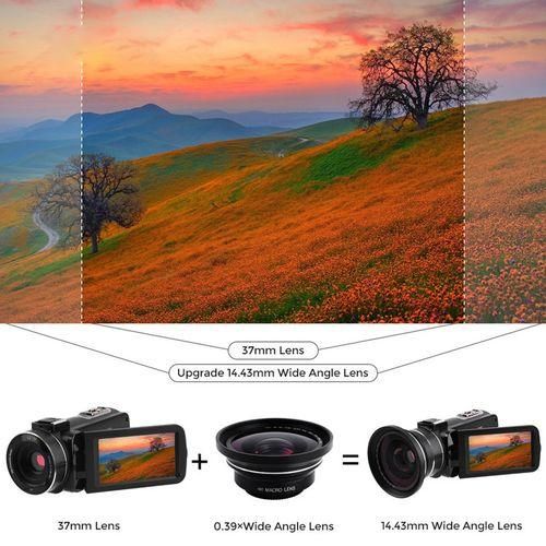 4K Camcorder Video Camera Wifi Night Vision DV Camera Micr
