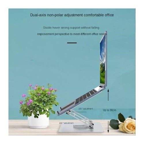 Laptop  And Tablet Stand with 360 Rotating Base For 5-inch, 7-inch, 9-inch, 10-inch, and 13-inch  and 14 inch Laptops And Tablets