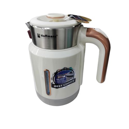 2.5L Electric Milk Boiling/ Cooking Pacolator/Kettle -Black  Cream