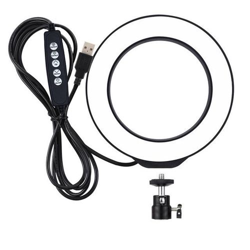 Puluz 4.7/6.2 Inch Usb 8 Colors Adjustable Ringlight Rgbw Dimmable Led Mini Ring Light For Youtube Live Lampa Pierscieniowa