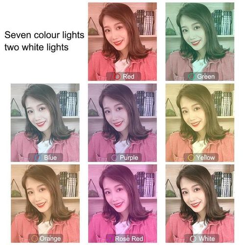 Puluz 4.7/6.2 Inch Usb 8 Colors Adjustable Ringlight Rgbw Dimmable Led Mini Ring Light For Youtube Live Lampa Pierscieniowa