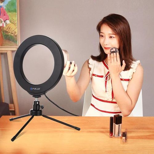 Puluz 4.7/6.2 Inch Usb 8 Colors Adjustable Ringlight Rgbw Dimmable Led Mini Ring Light For Youtube Live Lampa Pierscieniowa