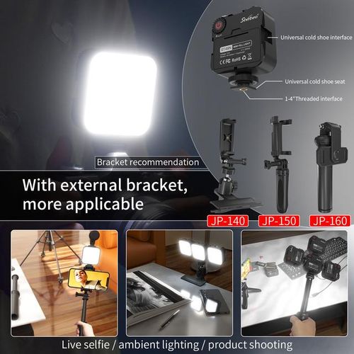 St48n Mini Portable Photography Fill Light Cri95 6000k Led Panel Lamp Video Lighting For Youtube Tik Tok