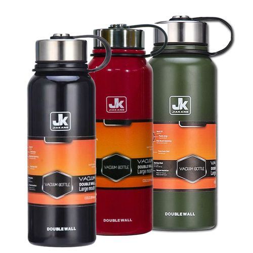 JK Vacuum Bottle Flask 1.5Litres - Black & Green