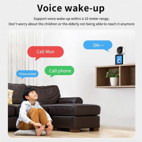 1080P Wireless Security Camera WiFi Camera Pan/Tilt Camera with 2.8in IPS Screen-uk My