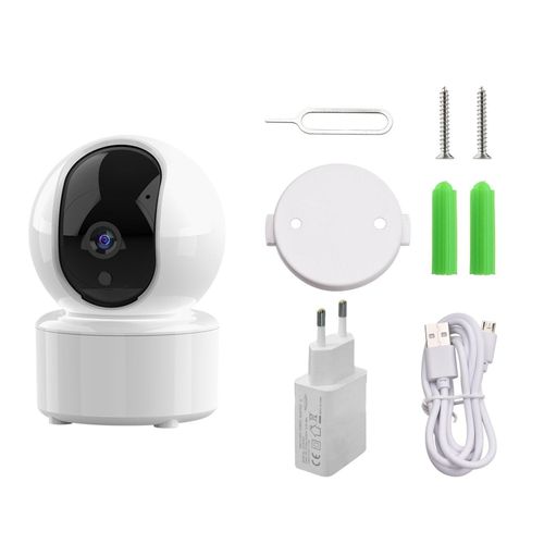 1080P HD Security Camera 3MP WiFi Camera Pan/Tilt Camera with 355°Motion Tracking IR Night Vision 2-Way Audio-au My