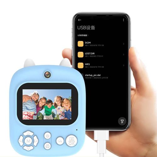 Children Instant Camera Child Selfie Camera Toy 2 Blue