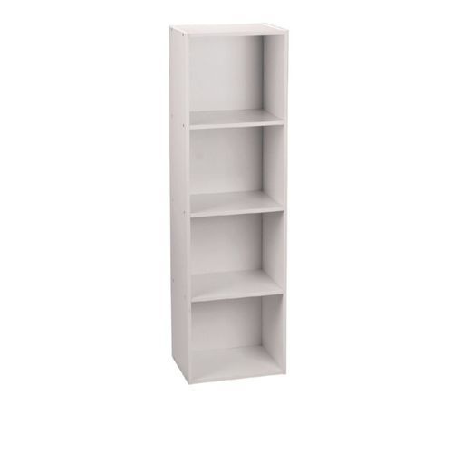 Office Bookshelf 4 Shelves- White Colour